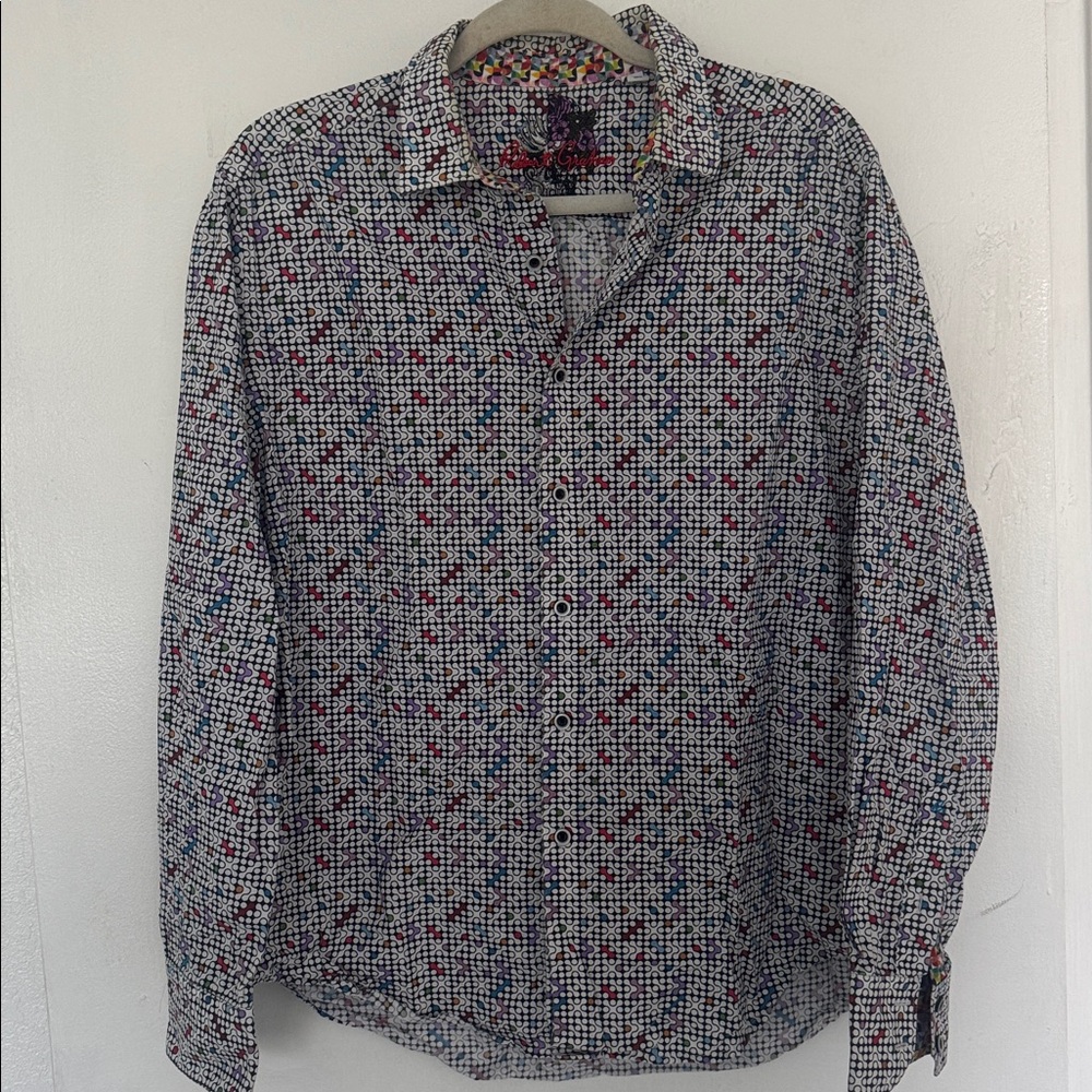 Robert Graham Multicolor Patterned Button Down Sh… - image 1
